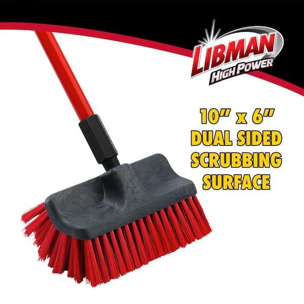 Libman 60 in. High Power Dual Surface Floor Scrub Brush with 60 in