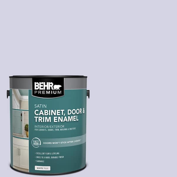 BEHR PREMIUM 1 gal. #M550-2 Lavender Memory Satin Enamel Interior/Exterior Cabinet, Door & Trim Paint