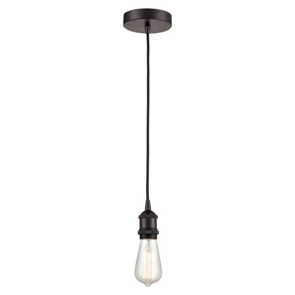 Edison 60-Watt 1-Light Oil Rubbed Bronze Standard Mini Pendant Light price history on PriceWatchPro