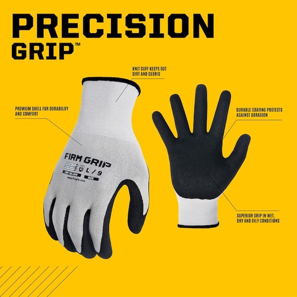 FIRM GRIP Large Safety Pro Work Gloves 63872-06 - The Home Depot