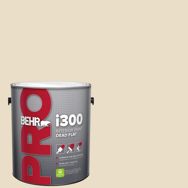 BEHR PRO 1 gal. #N290-2 Authentic Tan Dead Flat Interior Paint