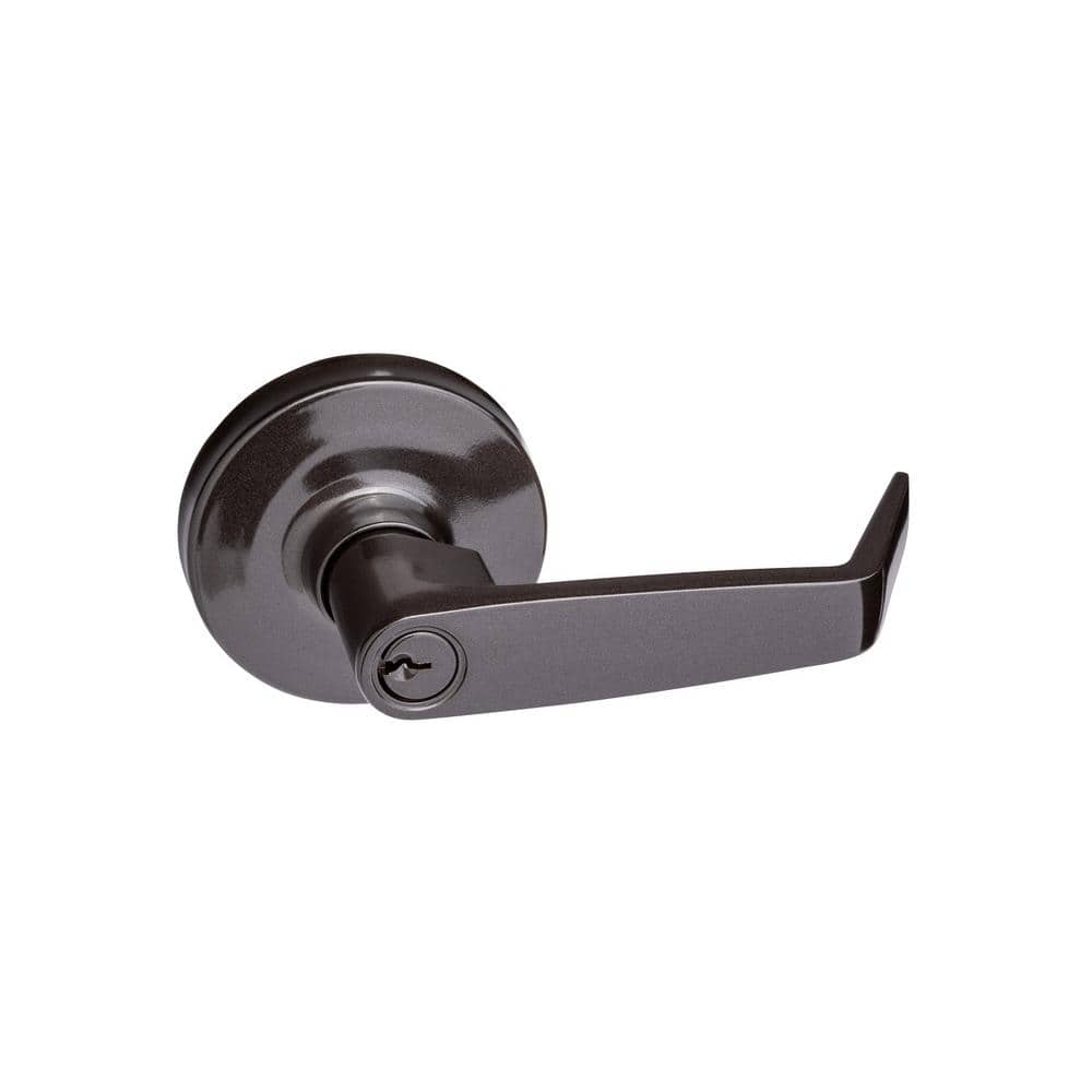 Taco Oil Rubbed Bronze Storeroom Lever Trim with Lock for Panic Exit Device