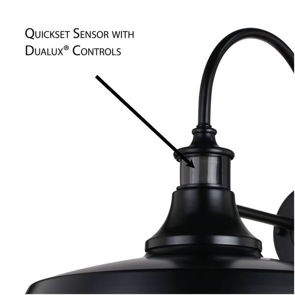 18-in W White Outdoor Flush Mount Light