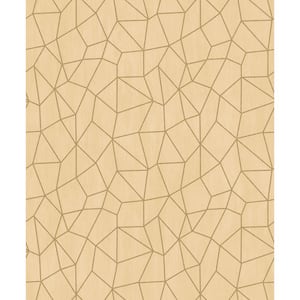 Special FX Glitter Web Wallpaper in Gold and Yellow