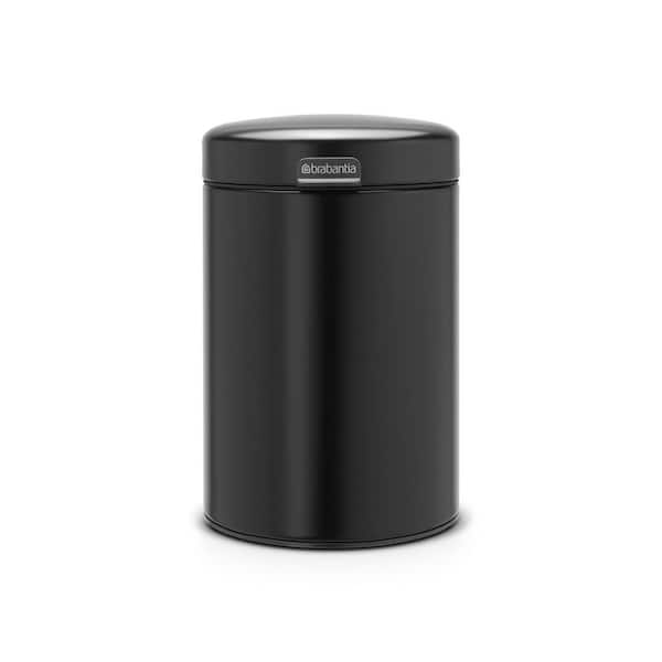 Brabantia Wall Mounted Can 0.8 (3 l), Plastic Bucket Matte Black - The Home Depot