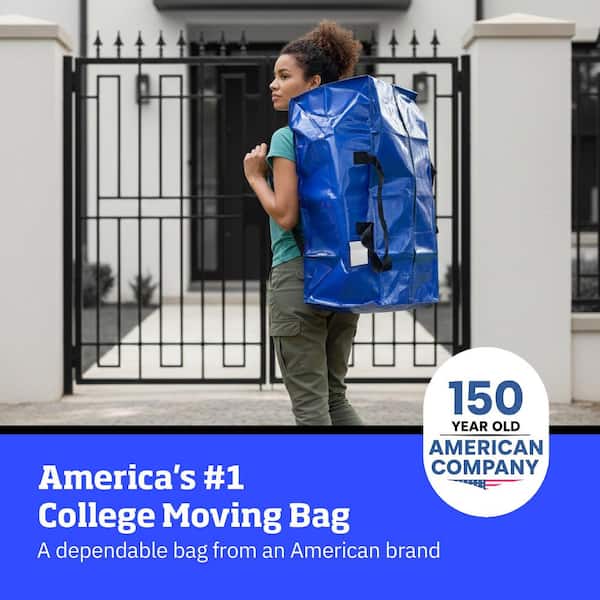 DURASACK 20 Gal. Heavy-Duty Moving and Storage Bag Blue