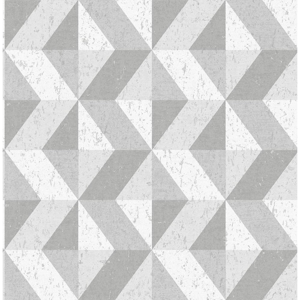 Decorline Cerium Grey Concrete Geometric Grey Wallpaper Sample