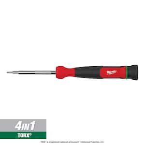 4-in-1 TORX Tamperproof Precision Multi-Bit Screwdriver