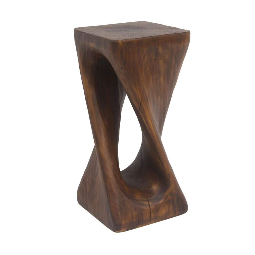 26.80 in. Brown Twist Side Table for Patio price history on PriceWatchPro