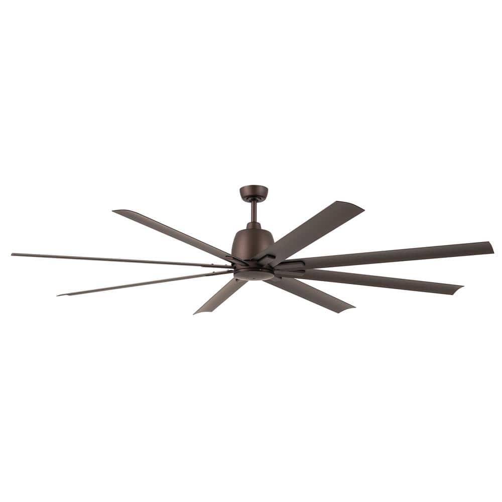 Breda 84 in. Outdoor Satin Natural Bronze Downrod Mount Ceiling Fan with Remote Included for Patios or Porches price history on PriceWatchPro
