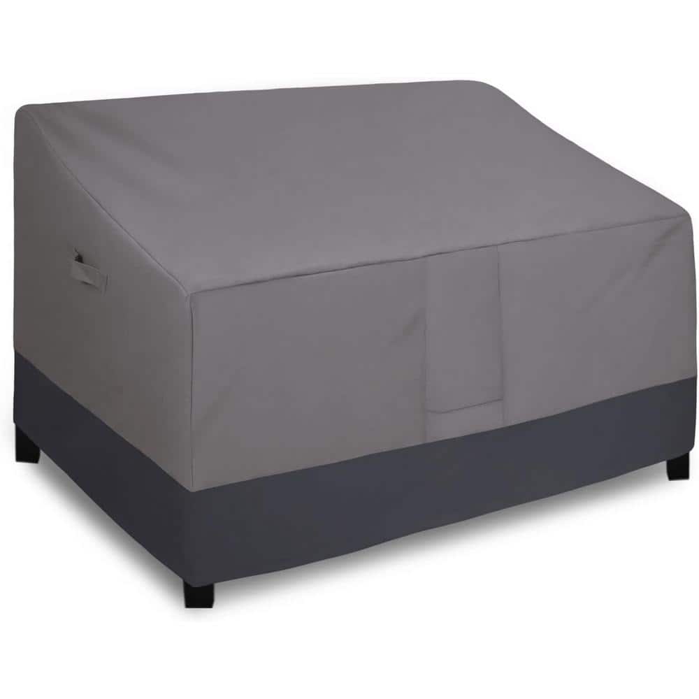 58 in. W x 32.5 in. D x 31 in. H Gray/Dark Gray Waterproof Outdoor Couch Co