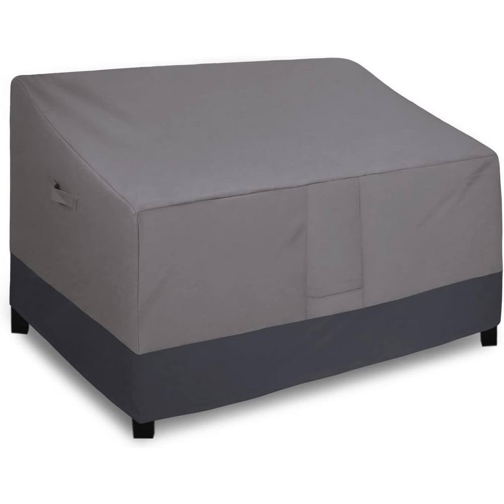 76 in. W x 40 in. D x 33 in. H Gray/Dark Gray Waterproof Outdoor Couch Cove