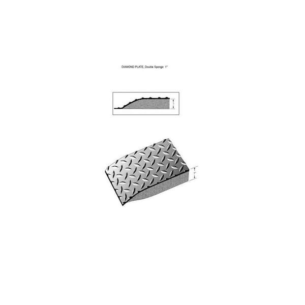 Ultimate Diamond-Top Anti-Fatigue Mat, 2'x3' - Solid Black | 15/16