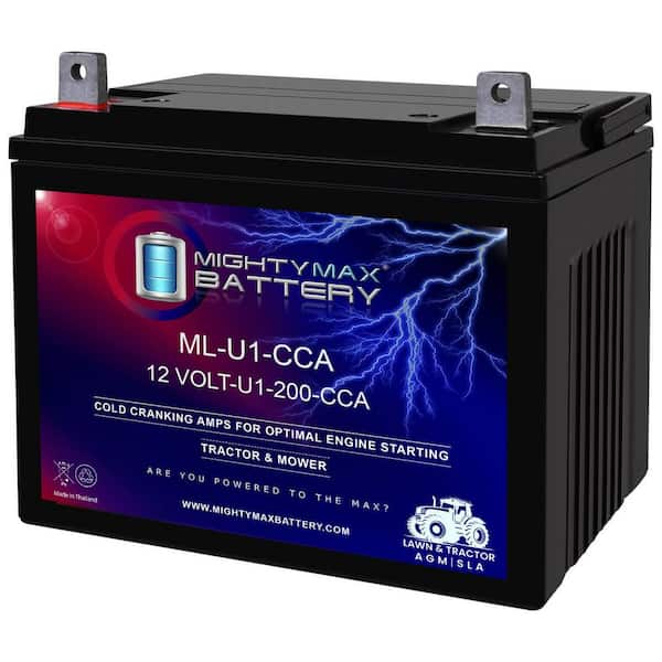 ML-U1 12-Volt 200CCA Battery for Cub Cadet Sit Down Under Seat Mowers