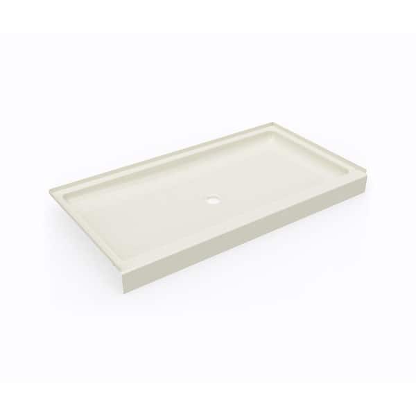 Swan 32 in. x 60 in. Solid Surface Single Threshold Center Drain Shower Pan in Bone