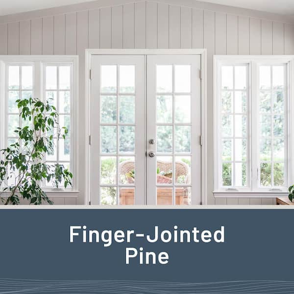 1 in. x 4 in. x 8 ft. Timeless Primed White Smooth Pine Trim (4-Pack)