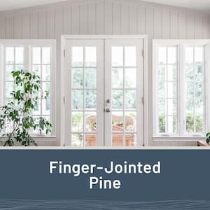 1 in. x 4 in. x 8 ft. Timeless Primed White Smooth Pine Trim (4-Pack)