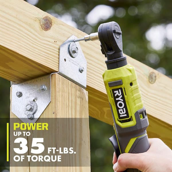 RYOBI ONE+ 18V Cordless Multi Size Ratchet Kit with 1.5 Ah Battery and Charger