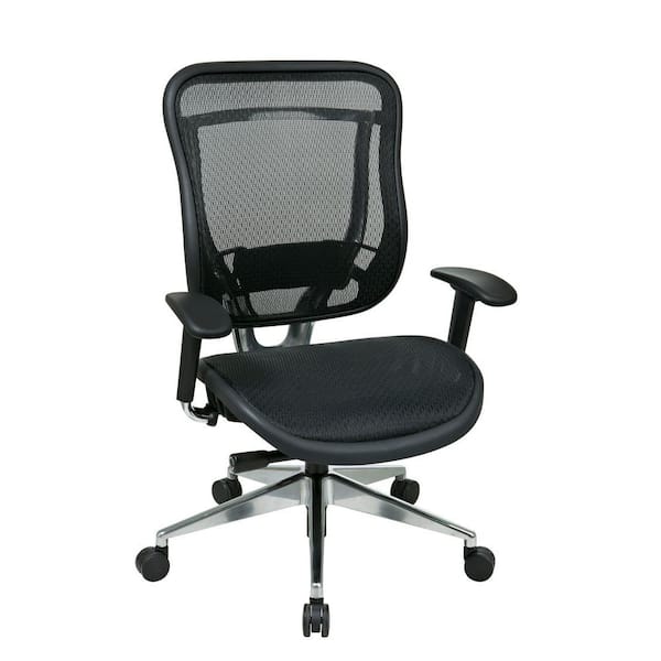 Office Star Products 818 Series Black High Back Executive Office Chair