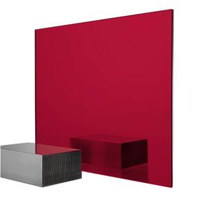 24 in. x 48 in. x 0.118 in. Red Acrylic Mirror