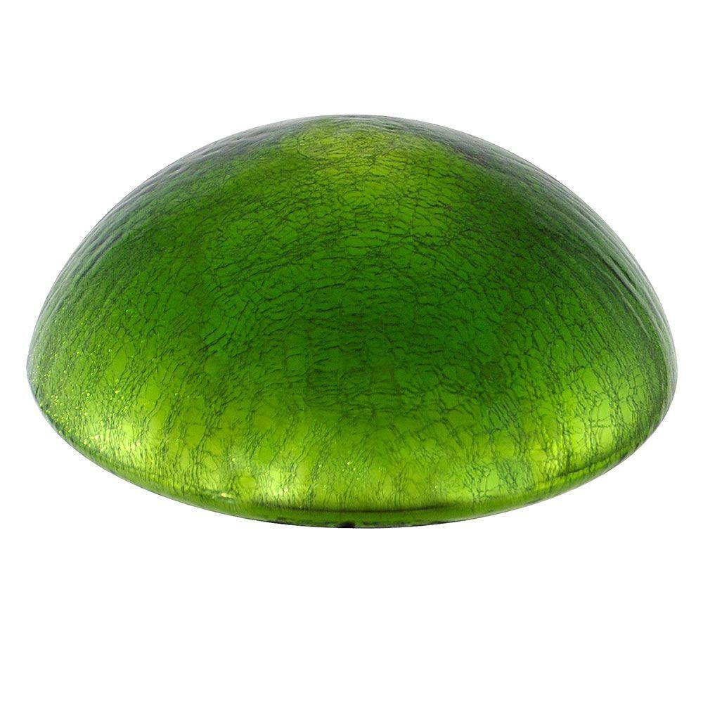 Fern Green Crackle Glass Garden Toadstool Gazing Ball