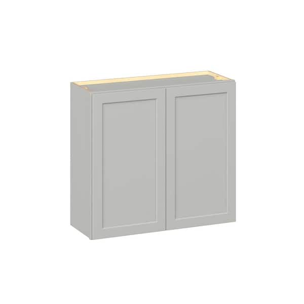 Emerson Whisper Gray Wall 2 Door Ready to Assemble Kitchen Cabinet (33 in. W x 30 in. H x 12 in. D)