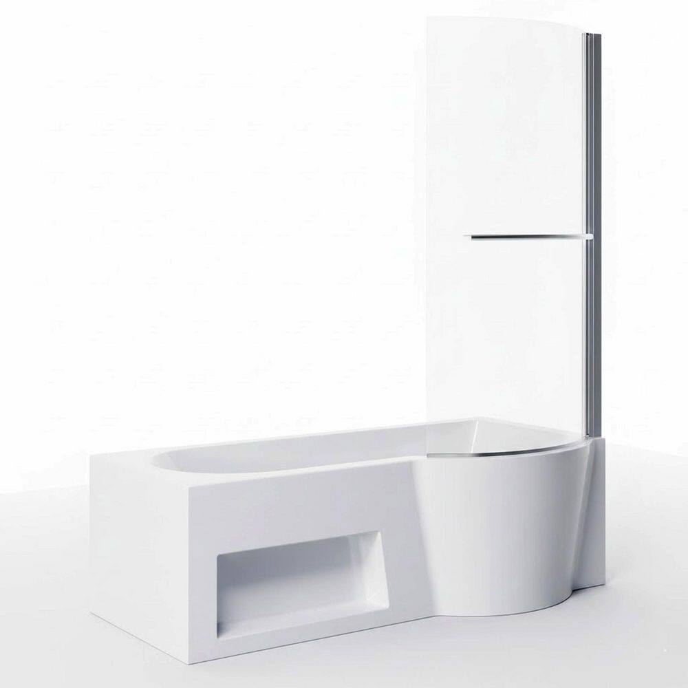 66 in. Acrylic Soaking Bathtub with Shower Door, Right Drain and Right Storage Cabinet, Ergonomic Design, White price history on PriceWatchPro