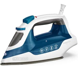 Easy Steam Iron with True Glide Non-Stick Soleplate in Black