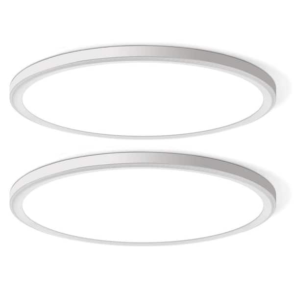 16 in. 4800lm Super Bright,Modern Integrated LED Flush Mount Light Fixtures 6500K/5000K/4500K/4000K/3000K Adjusted 2PACK