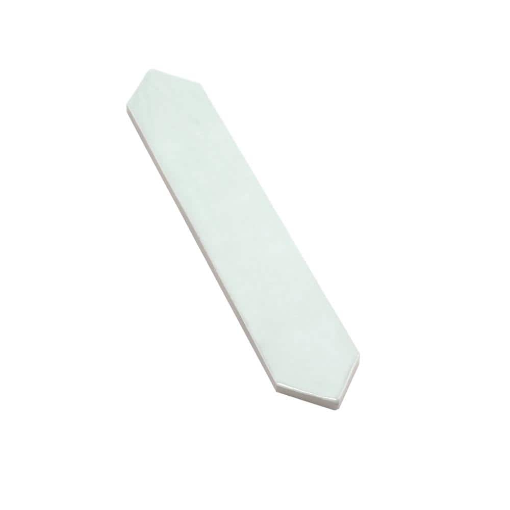 Pistachio Green Glossy Ceramic Picket Wall and Floor Tile