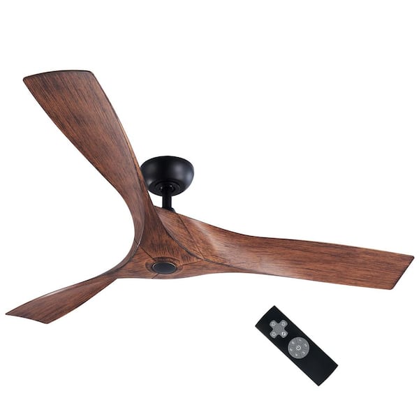 Merra 52 in. Brown Ceiling Fan with Remote Control
