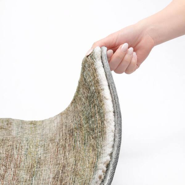 Dream Shag Premium Machine Washable Abstract ADS32 Multi 8 ft. x 8 ft. Round Rug