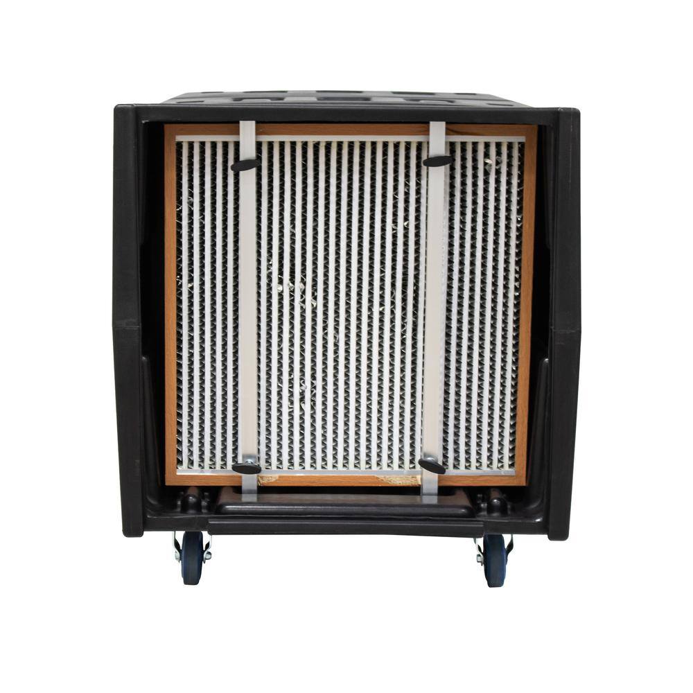 XPOWER Black Heavy-Duty Portable HEPA Air Filtration System