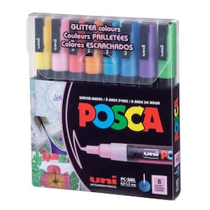 Paint Marker Set, 8-Color PC-3M Fine Glitter Set