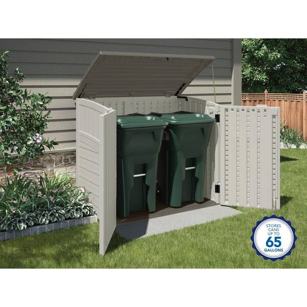 Suncast Stow Away 3 Ft 8 In X 5 11 Resin Horizontal Storage Shed Bms4700 Resin Horizontal Storage Shed, Storage Sheds Plastic Containers Costco