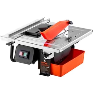 Wet Tile Saw, 4-Amps 7 in. 65Mn Corded Wet Tile Saw, 3500 RPM Induction Motor, Tile Cutter Wet Saw with Water Reservoir