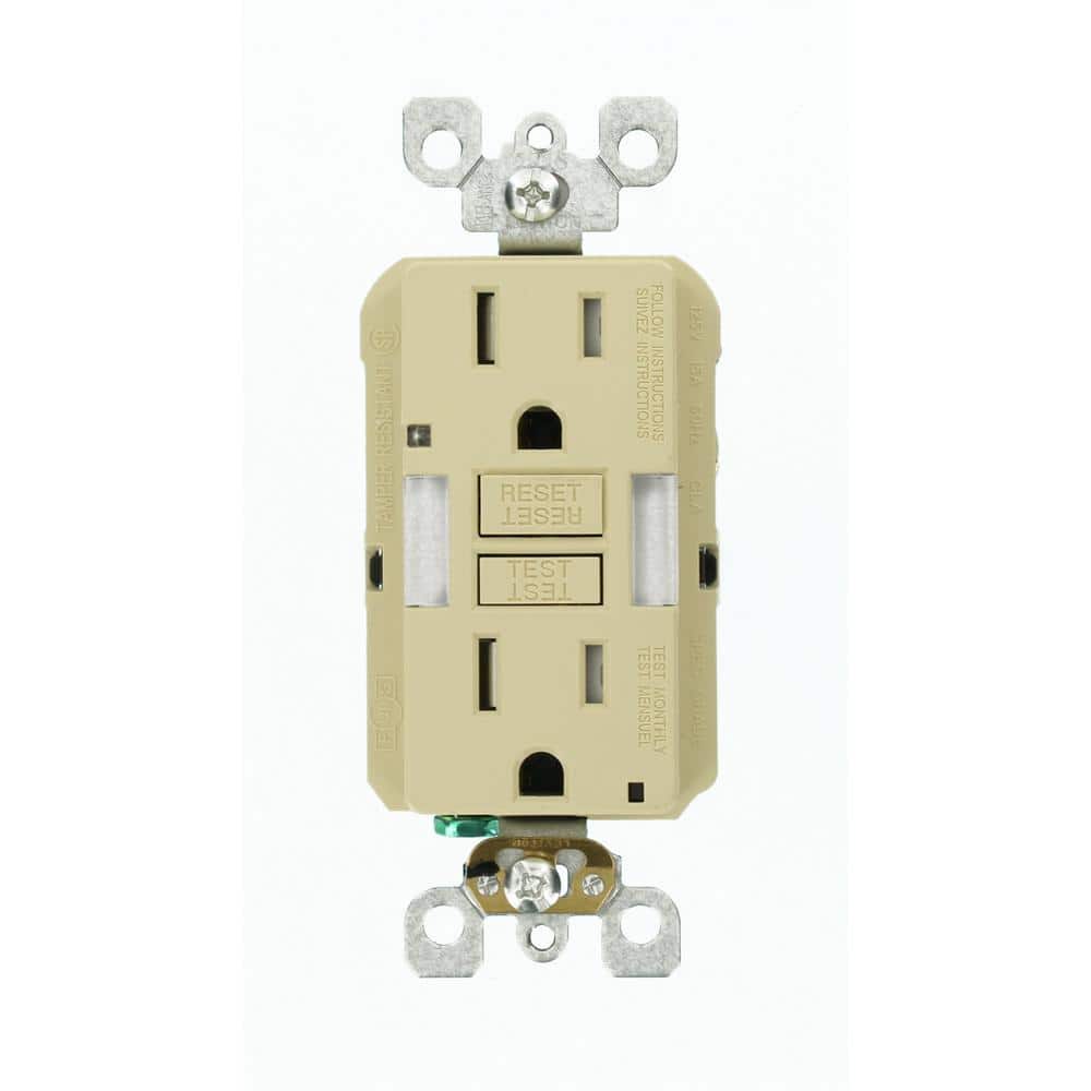 15 Amp Self-Test Smartlockpro Combo Duplex Guide Light And Tamper Resistant Gfci Outlet in Ivory price history on PriceWatchPro