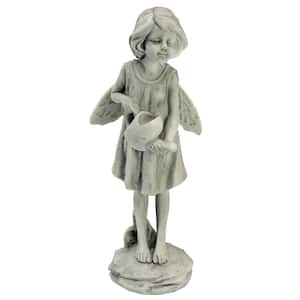 9.5 in. H Rose Garden Fairy with Watering Can Statue