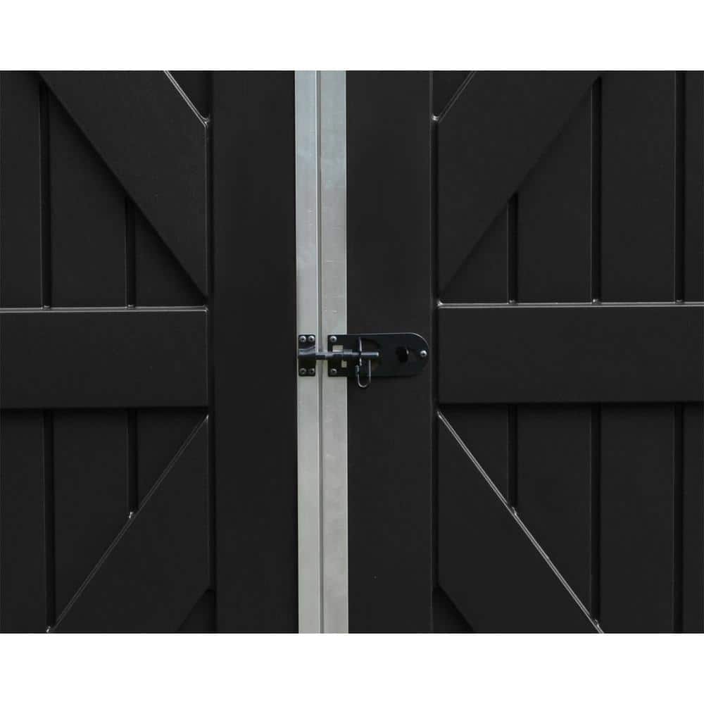 Gray 6' x 8' Polycarbonate and Aluminum Storage Shed