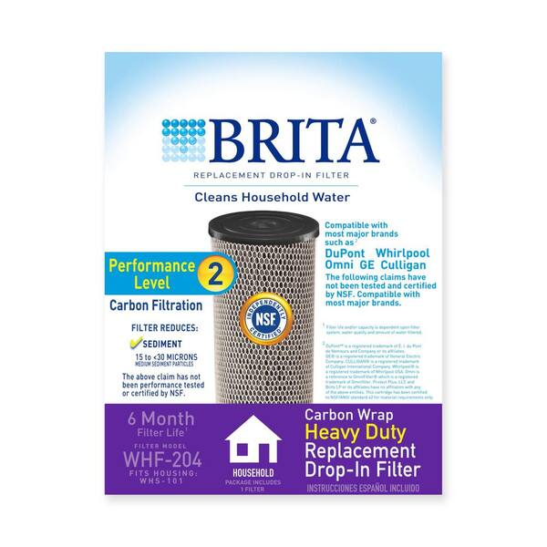 DuPont WFHDC8001 Carbon Wrap 2 Phase Water Filter Cartridge 10"x4" 5 Micron 