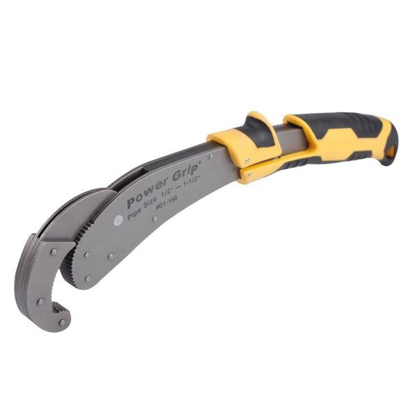 OLYMPIA 14 in. Power Grip Pipe Wrench with ½ in. to 1-1/2 in. Jaw Capacity