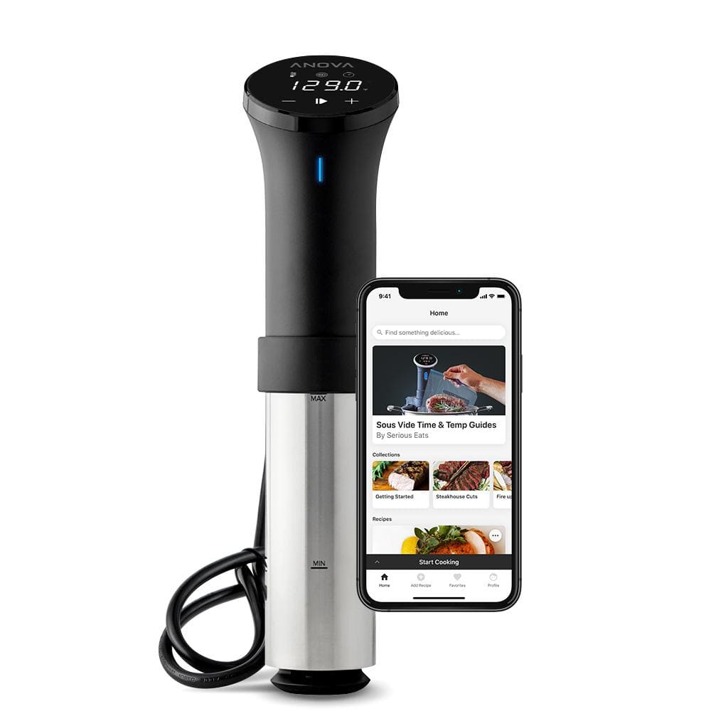 Precision Cooker (WiFi) Black and Silver Sous Vide with  App