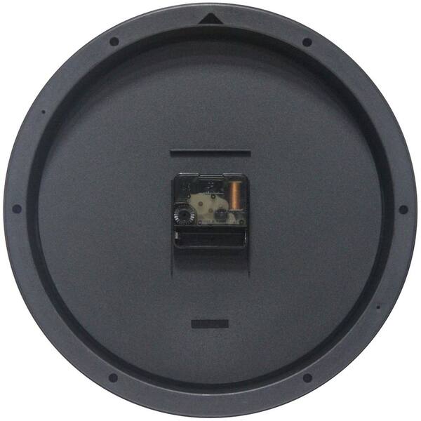 Infinity Instruments Director Black Analog Plastic Wall Clock, 12