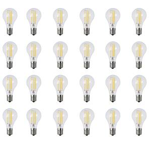 40W Equivalent A15 Intermediate Dimmable Filament Clear Glass LED Ceiling Fan Light Bulb, Soft White 2700K (24-Pack)