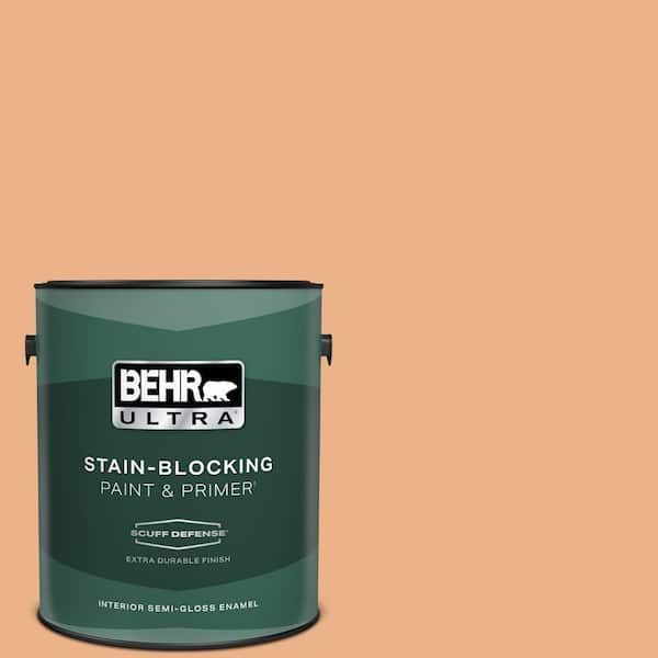 BEHR ULTRA 1 gal. #M220-4 Trick or Treat Extra Durable Semi-Gloss Enamel Interior Paint & Primer