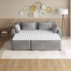 Unbranded Comfortable 1 in. Queen Ultra-Soft Microfiber Waterproof Sofa Bed Mattress Pad, Waterproof Back, Mattress Not Included XZ-B03595091