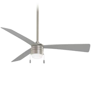 Vital 44 in. Integrated LED Indoor Brilliant Silver Ceiling Fan with Light