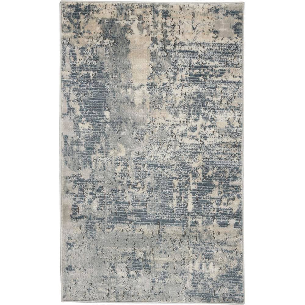 Concerto Grey/Beige doormat 2 ft. x 4 ft. Contemporary Border Area Rug price history on PriceWatchPro
