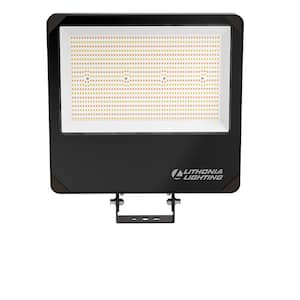 Contractor Select ESXF5 1000-Watt Equivalence Switchable Lumens and CCT Bronze Outdoor Integrated LED Flood Light