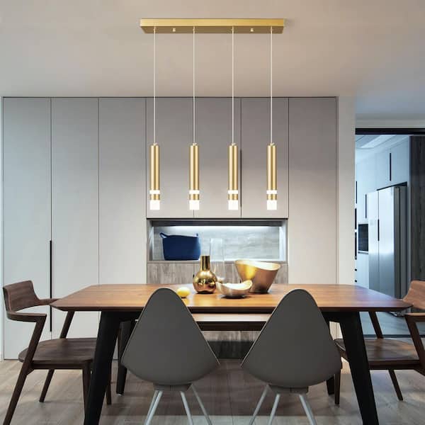 LED Padella pendant lamp ゴールド ZHLWIN Home Lighting 23.42 in. Gold 4C-Light Modern Dimmable